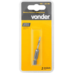 Broca/Macho 6-32 NC Combinada Vonder