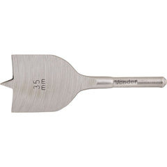 Broca chata aço carbono 35,0x100mm para dobradiça Vonder