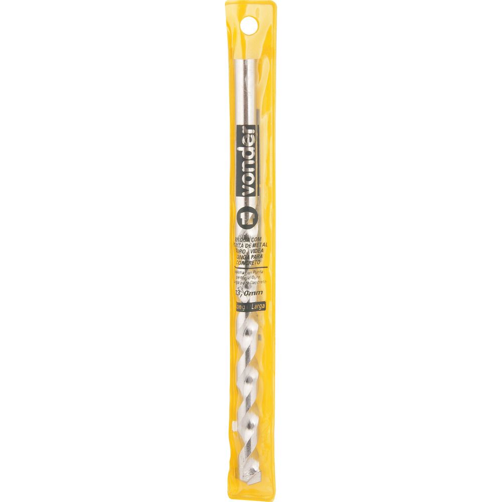 Broca de vídea 8,00x200mm din 8039 longa p/ concreto Vonder