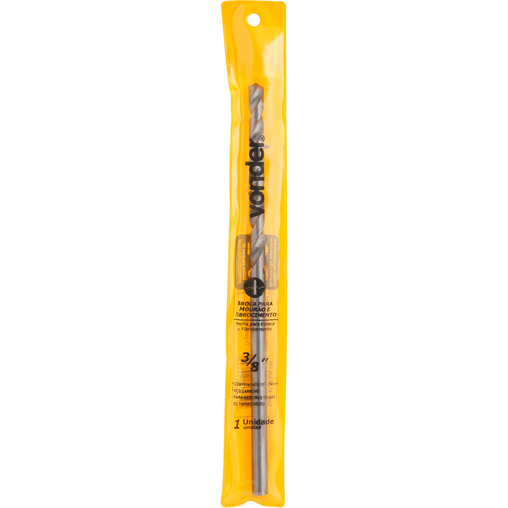 Broca mourão e fibrocimento 1/2x18" aço carbono - Vonder