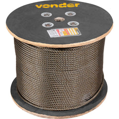 Cabo Aço Polido Aa Independente 11,1mm 7/16 6x25f Vonder