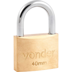 Cadeado latão 40mm haste normal - Vonder