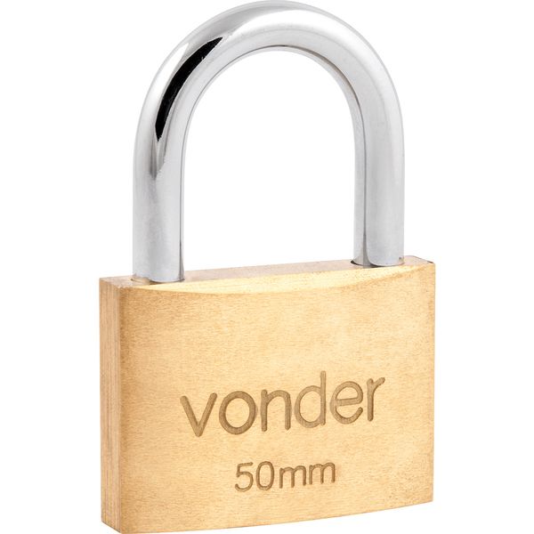 Cadeado latão 50mm haste normal Vonder