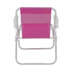 Cadeira Bel Alta Lazy  Aluminio Sannet Rosa