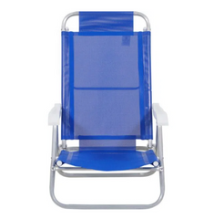 Cadeira Bel Sunny Aluminio Sannet 6 Posicoes Azul Bel