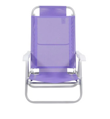 Cadeira Bel Sunny Aluminio Sannet 6 Posicoes Lilas Bel