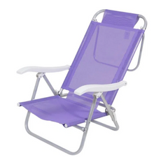 Cadeira Bel Sunny Aluminio Sannet 6 Posicoes Lilas Bel