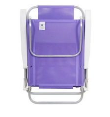 Cadeira Bel Sunny Aluminio Sannet 6 Posicoes Lilas Bel