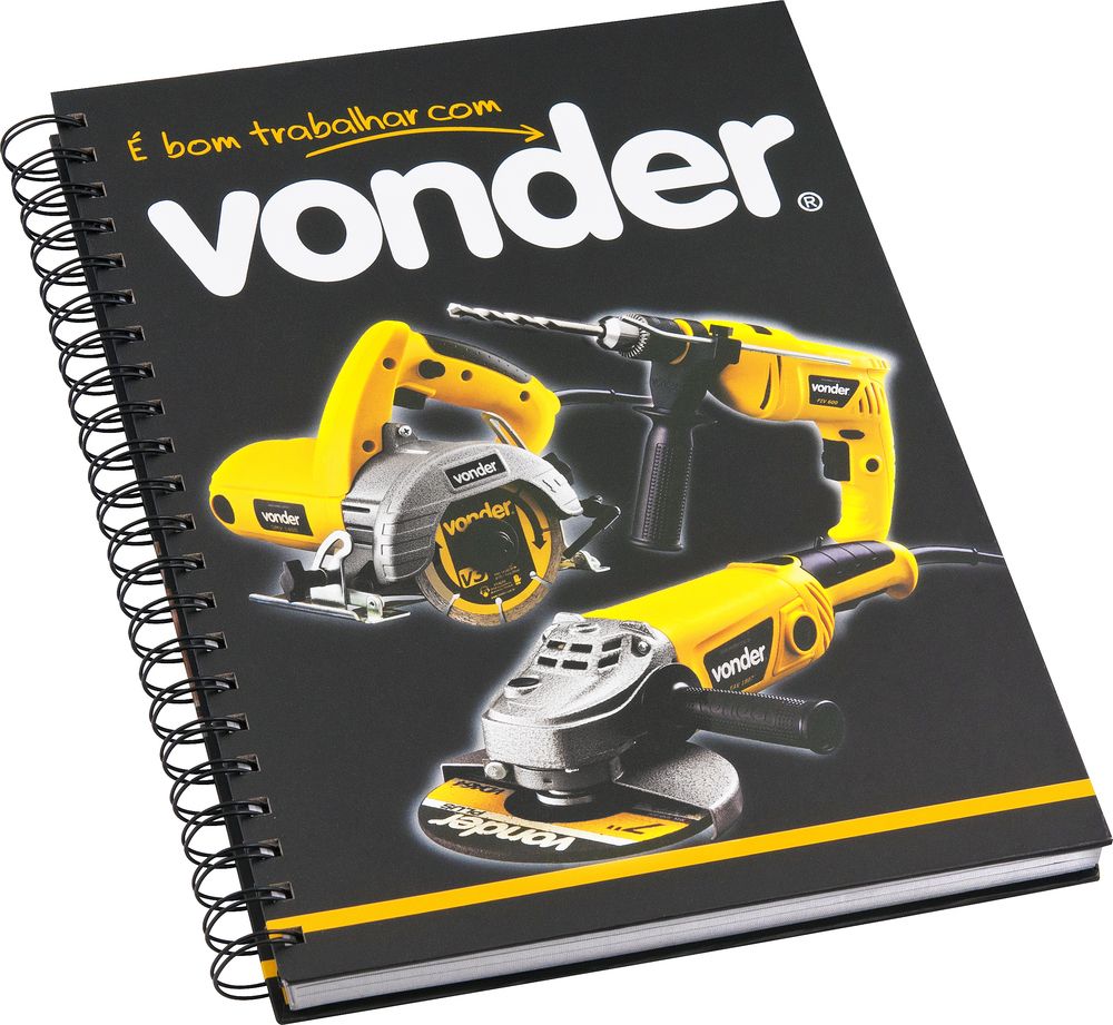 Caderno capa dura - Vonder