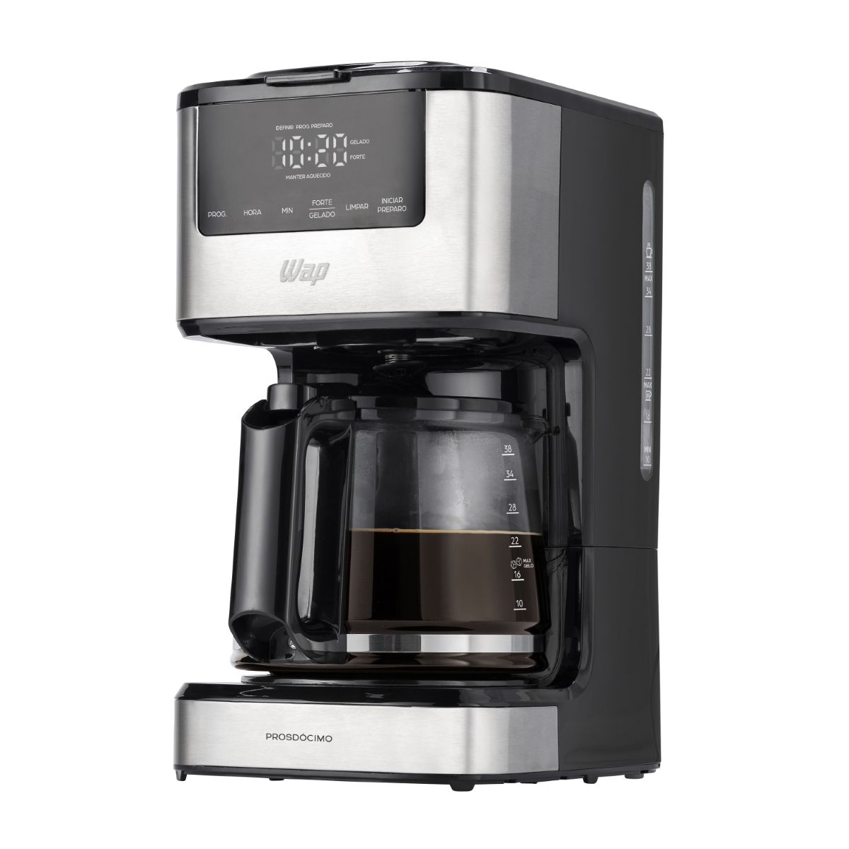 Cafeteira Elétrica Digital Aroma Programável WAP WCD1500 com Timer Programável de 24 horas 220V