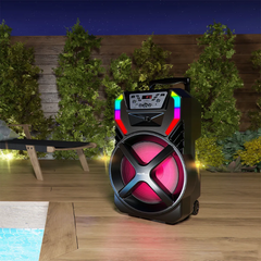 Caixa de Som Amplificada Britânia BCX12500 Woofer 15'' Bluetooth 1000W Bivolt