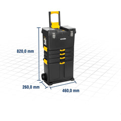 Caixa Plástica com Rodas Crv 0500 Vonder