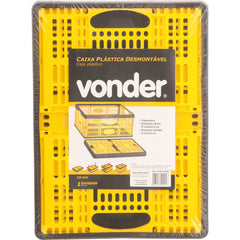 Caixa plástica desmontável 475x350x225mm 10kg cdv0475 Vonder