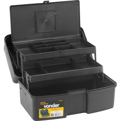 Caixa Plástica Ferramentas Baú 370x220x200mm 2 Band Vonder