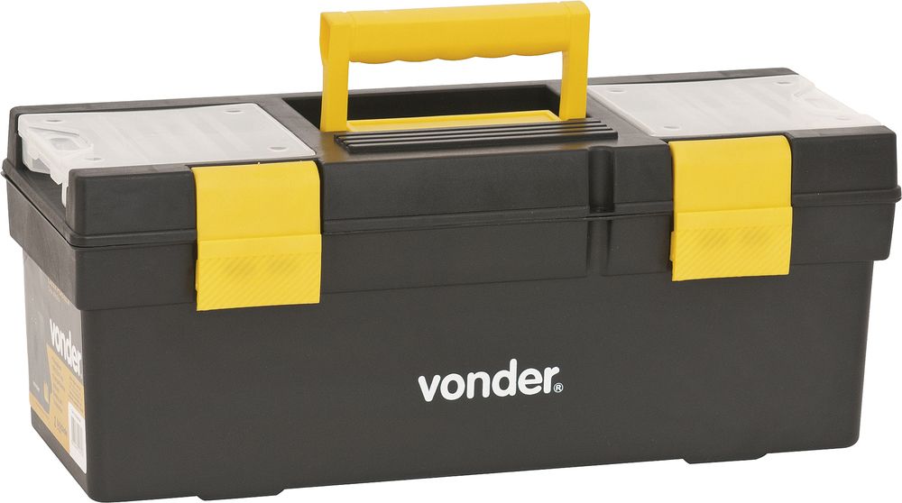 Caixa Plástica Ferramentas Baú 400x155x160mm Bandej Vonder