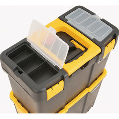 Caixa Plástica Ferramentas Baú 460x260x625mm Rodas Vonder