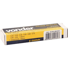 Calibre Folga 0,05mm À 1,00mm 100mm 13 Lâminas Cf-013 Vonder