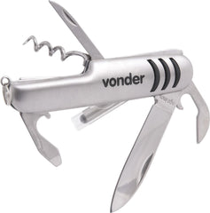 Canivete multifunção 145mm inox Vonder