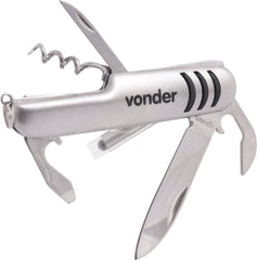 Canivete multifunção 145mm inox Vonder
