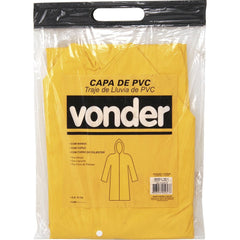 Capa de chuva pvc com forro g amarela ca11125 Vonder