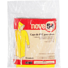 Capa p/ Chuva de Pvc Laminado s/ Forro GG Amarela Nove54