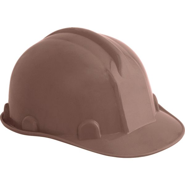 Capacete Aba Frontal Marrom Carneira Plastica Vonder