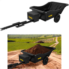 Carreta Agrícola 200 KG Plástico Reforçado para Microtratores Vonder