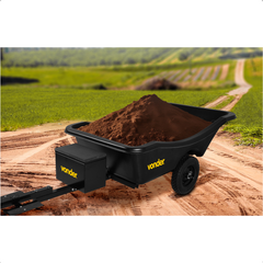 Carreta Agrícola 200 KG Plástico Reforçado para Microtratores Vonder