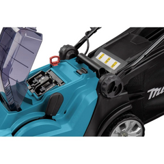 Carrinho Cortador de Grama Sem Fio 36V Potência 900W Com Bateria Recolhedor DLM382PT2 127V Makita