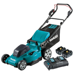 Carrinho Cortador de Grama 480Mm Sem Fio 36V 860W 2 Baterias Coletor Carregador DLM481CT2 Makita