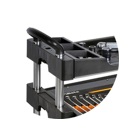 Carrinho de Ferramentas Tipo Trolley Rebatível 2 Gavetas com 6 Tabuleiros Cinza C27S-G Beta