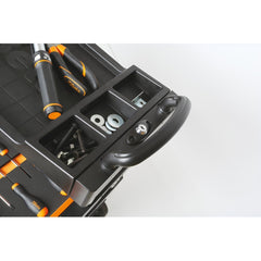 Carrinho de Ferramentas Tipo Trolley Rebatível 2 Gavetas com 6 Tabuleiros Laranja C27S/O Beta