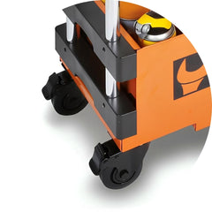 Carrinho de Ferramentas Tipo Trolley Rebatível 2 Gavetas com 6 Tabuleiros Laranja C27S/O Beta