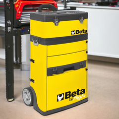 Carrinho tipo Caixa Maleta para Ferramentas Amarelo tipo Trolley C41H/Y Beta
