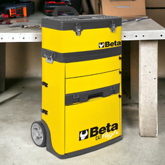 Carrinho tipo Caixa Maleta para Ferramentas Amarelo tipo Trolley C41H/Y Beta