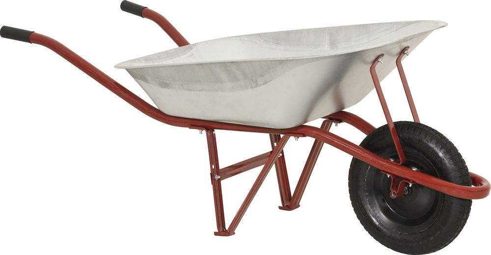 Carrinho De Mão 65 Litros Caçamba Galvanizada Pneu Câmara Ch