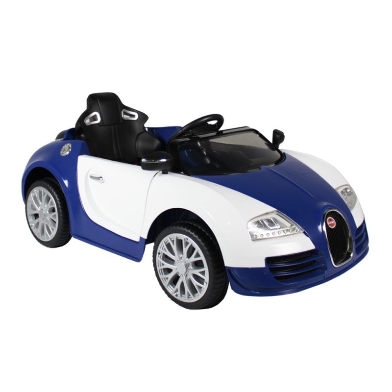Carrinho Elét. c/ C. Remoto Branco/Azul 12V - Bel Brink