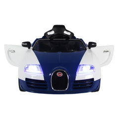 Carrinho Elét. c/ C. Remoto Branco/Azul 12V - Bel Brink