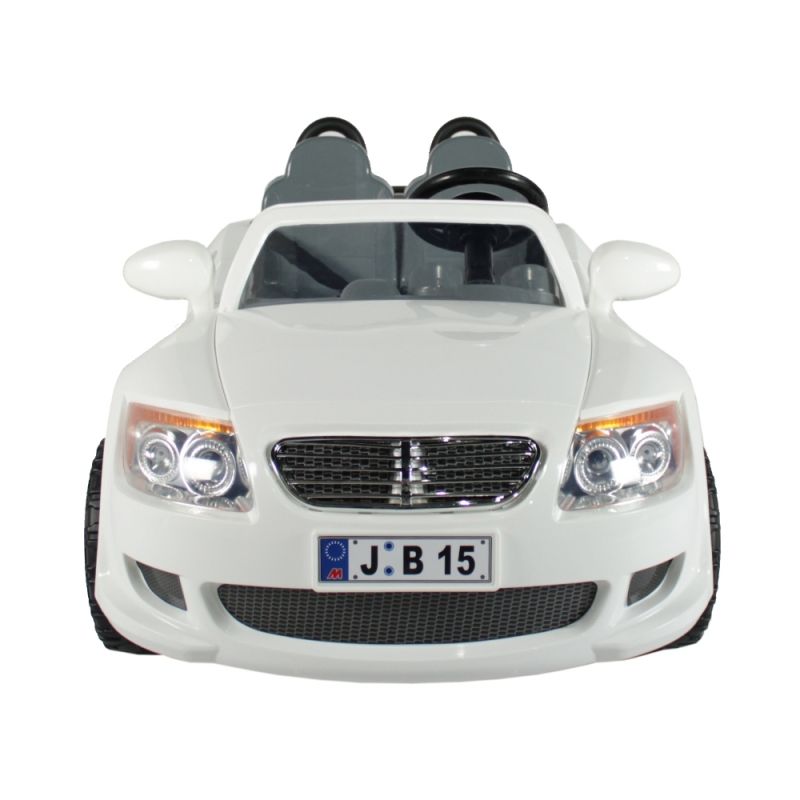 Carrinho Elét. Convers. B15 2 Lug c/ CR Branco 12V Bel Brink