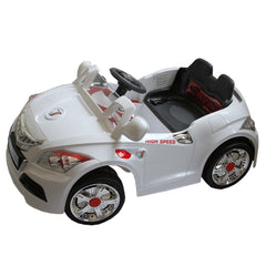 Carrinho Elétrico Esporte 6v Com Controle Remoto Branco - Be