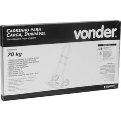 Carrinho Para Carga Dobrável 70 Kgf Vonder