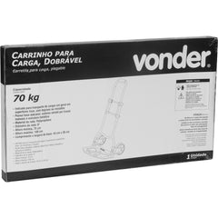 Carrinho Para Carga Dobrável 70 Kgf Vonder