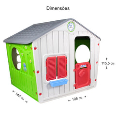 Casinha de Brinquedo Cinza Bel Brink