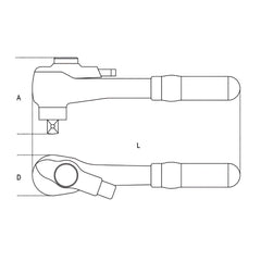 Catraca Reversível de 1/2'' com Sistema de Bloqueio Isolada 1000V 920MQ/55A Beta