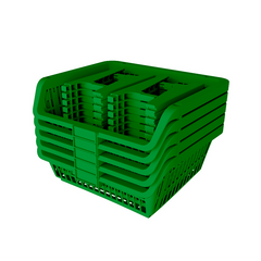 Cesto Expositor Empilhável Verde Presto
