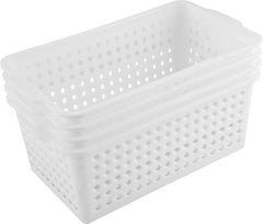 Cesto Plástico Organizador 6 Kgf Branco Vonder