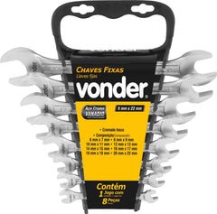 Jogo Chave Fixa 06 mm 22 mm CRV Vonder