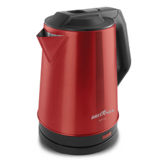 Chaleira Elétrica 1.9L BCH12V Britânia Vermelha Acabamento em Inox 220V