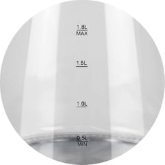 Chaleira Elétrica BCH11 Glass Britânia Capacidade 1,8L Desligamento Automático 127V