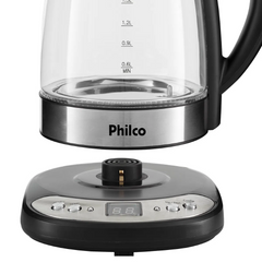 Chaleira Elétrica Digital Glass 1,7L PCHD Philco Painel Digital Com Controle de Temperatura 127V